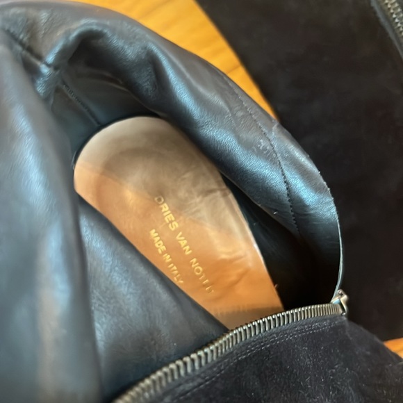 Dries Van Noten Suede Side-Zip Boots - Picture 8 of 8